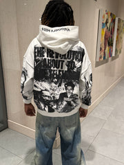 White Revolución Hoodie