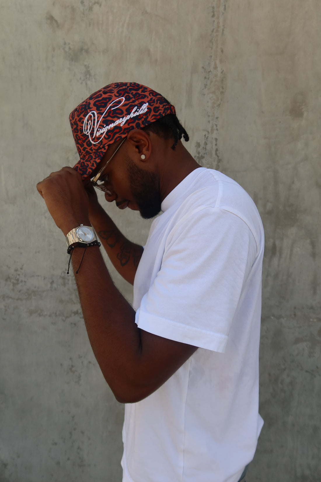 @jadenalphonse wearing Visionary Hills Xotic Tiger Hat