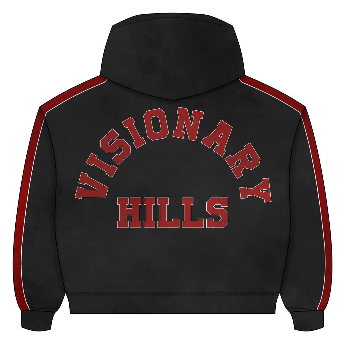 Daily "Bred" Zip Up - back view