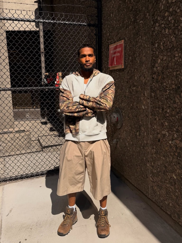 @ismanicepeda wearing Visionary Hills Concrete Jungle Zip Up