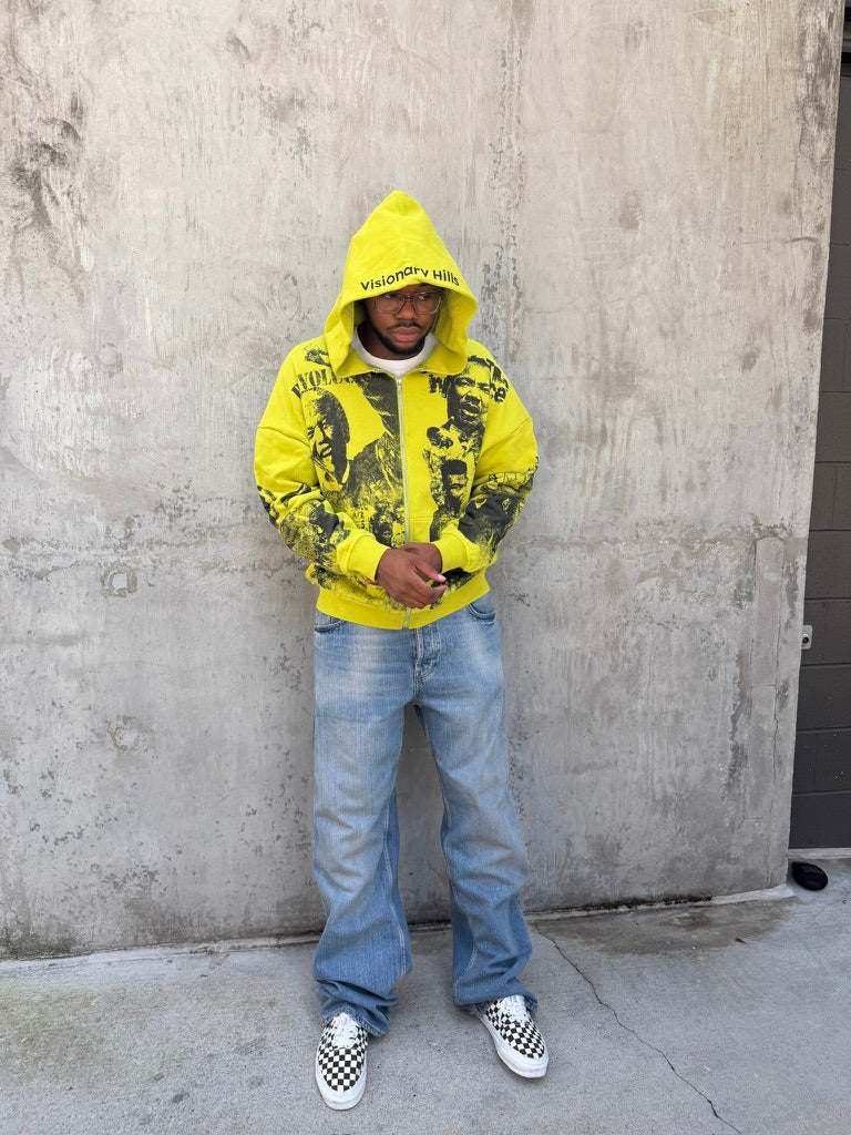 @jadenalphonse wearing Visionary Hills Volt Green Revolución
